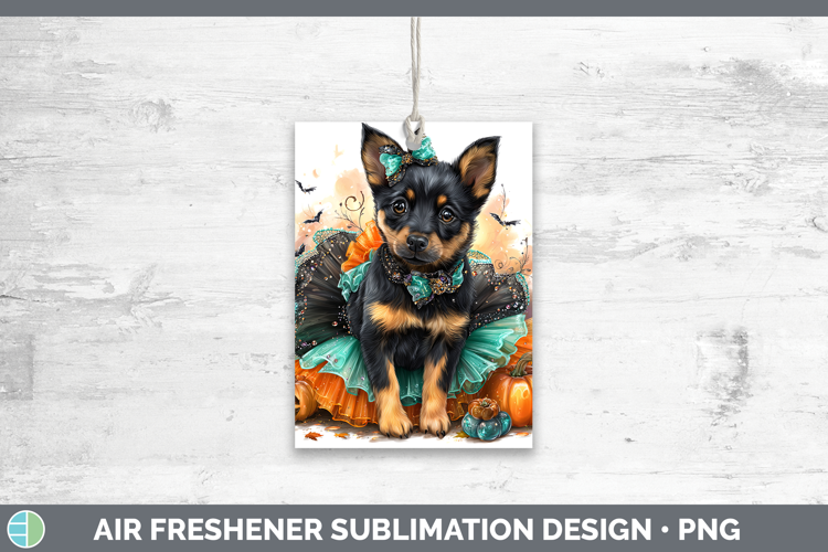 Dogs 01 Halloween Australian Kelpie Air Freshener Sublimatio