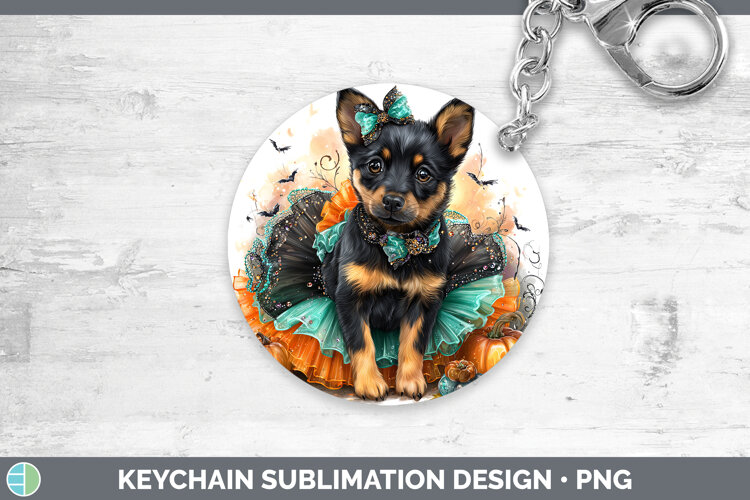 GorgeousDogs 01 Halloween Keychain design.