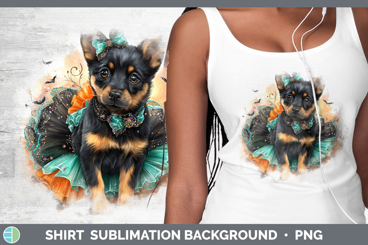 Dogs 01 Halloween Australian Kelpie Shirt Sublimation Backgr