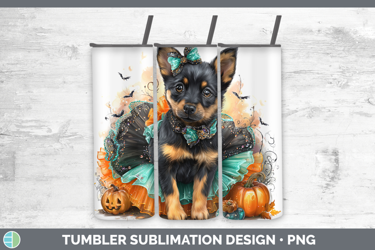Dogs 01 Halloween Australian Kelpie Tumbler Sublimation 20 o