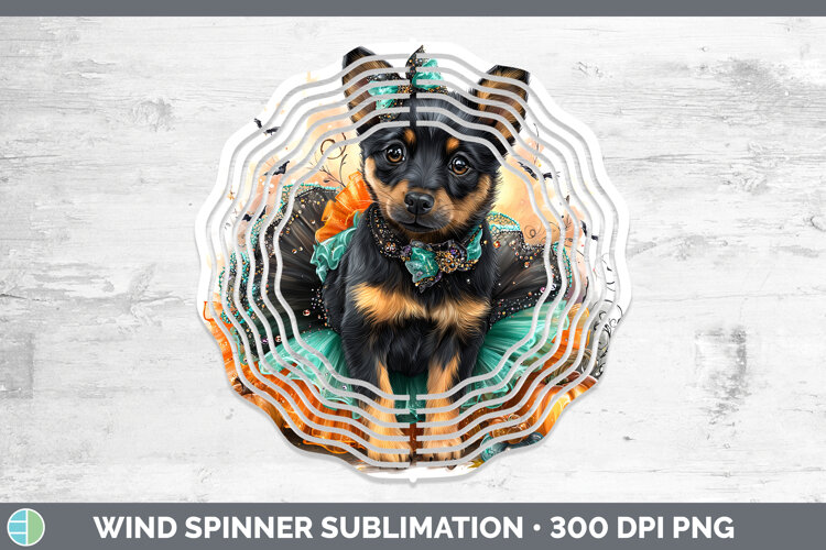 GorgeousDogs 01 Halloween Wind Spinner design.