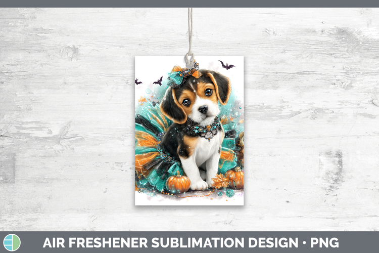 Dogs 01 Halloween Beagle Air Freshener Sublimation Car Fresh