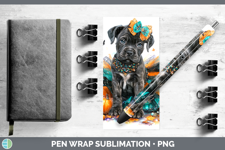 Dogs 01 Halloween Cane Corso Pen Wrap Sublimation Pen Design