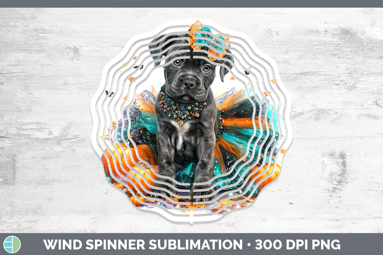 Dogs 01 Halloween Cane Corso Wind Spinner Sublimation Spinne
