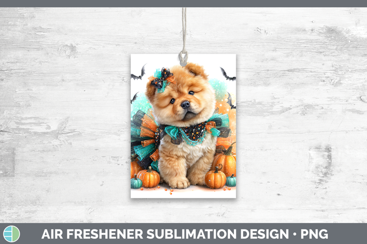 Dogs 01 Halloween Chow Chow Air Freshener Sublimation Car Fr