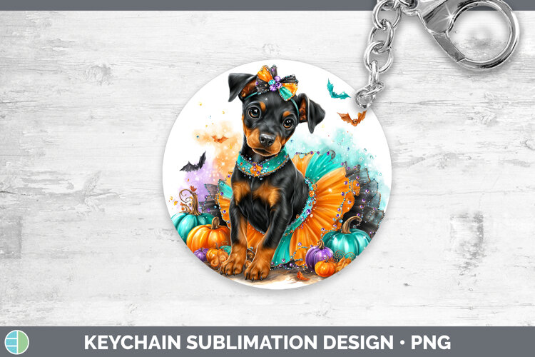 GorgeousDogs 01 Halloween Keychain design.