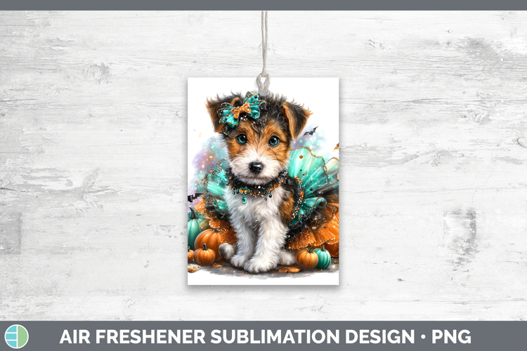 Dogs 01 Halloween Fox Terrier Air Freshener Sublimation Car