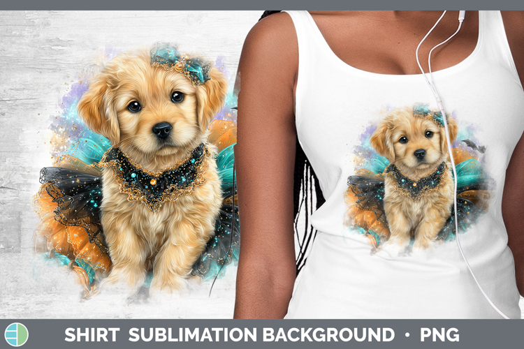 Dogs 01 Halloween Golden Retriever Shirt Sublimation Backgro