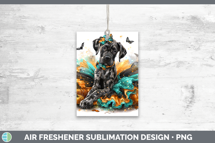 Dogs 01 Halloween Great Dane Air Freshener Sublimation Car F
