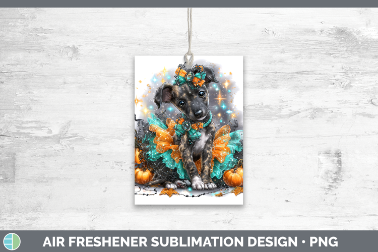 Dogs 01 Halloween Greyhound Air Freshener Sublimation Car Fr