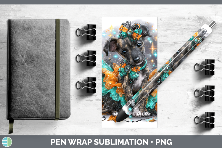 Dogs 01 Halloween Greyhound Pen Wrap Sublimation Pen Designs