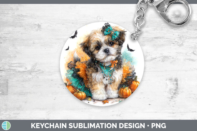 GorgeousDogs 01 Halloween Keychain design.