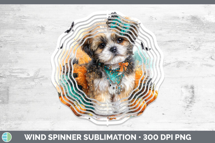 GorgeousDogs 01 Halloween Wind Spinner design.