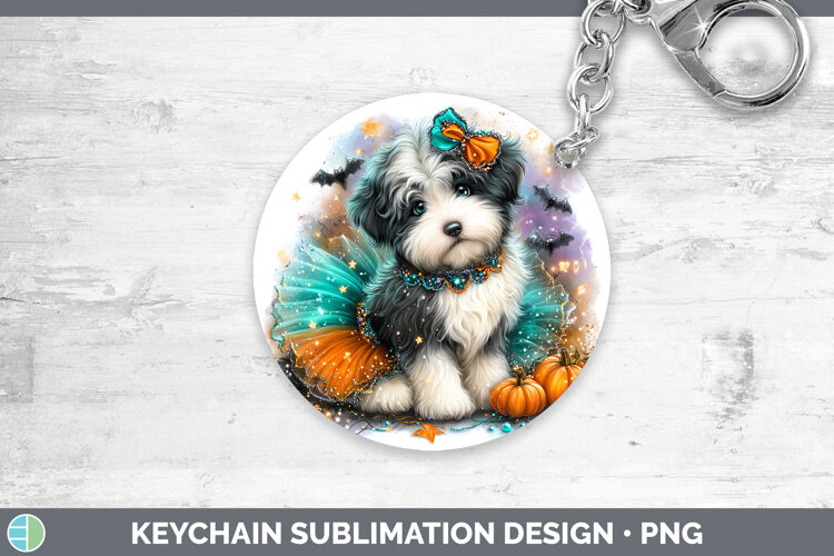 GorgeousDogs 01 Halloween Keychain design.