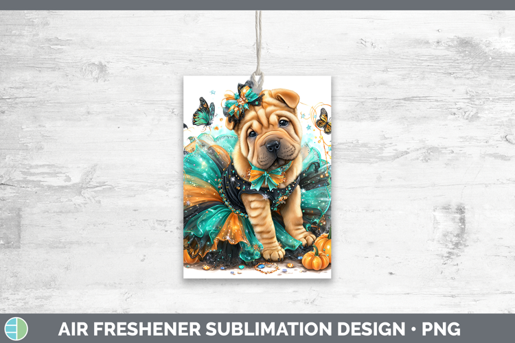 Dogs 01 Halloween Shar Pei Air Freshener Sublimation Car Fre