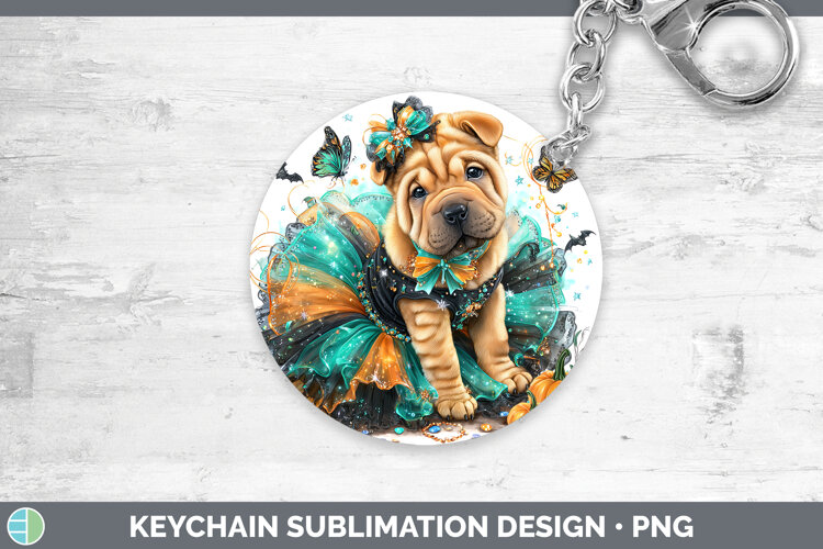 GorgeousDogs 01 Halloween Keychain design.