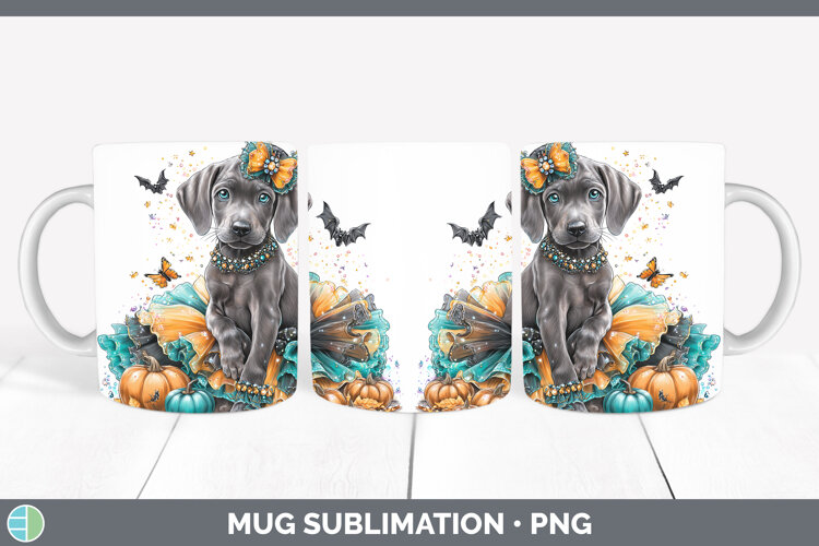 GorgeousDogs 01 Halloween Mug Wrap design.