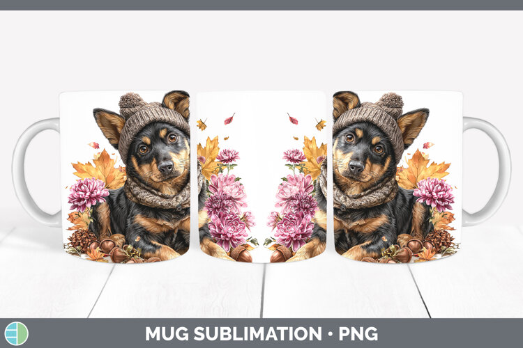 GorgeousDogs 01 Knit Hat Mug Wrap design.