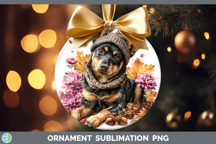 Australian Kelpie Dogs 01 Knit Hat Ornament Sublimation Desi