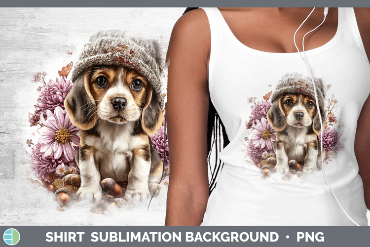 Beagle Dogs 01 Knit Hat Shirt Sublimation Design