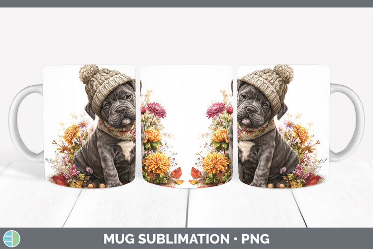 GorgeousDogs 01 Knit Hat Mug Wrap design.