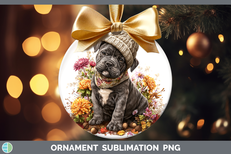 Cane Corso Dogs 01 Knit Hat Ornament Sublimation Design