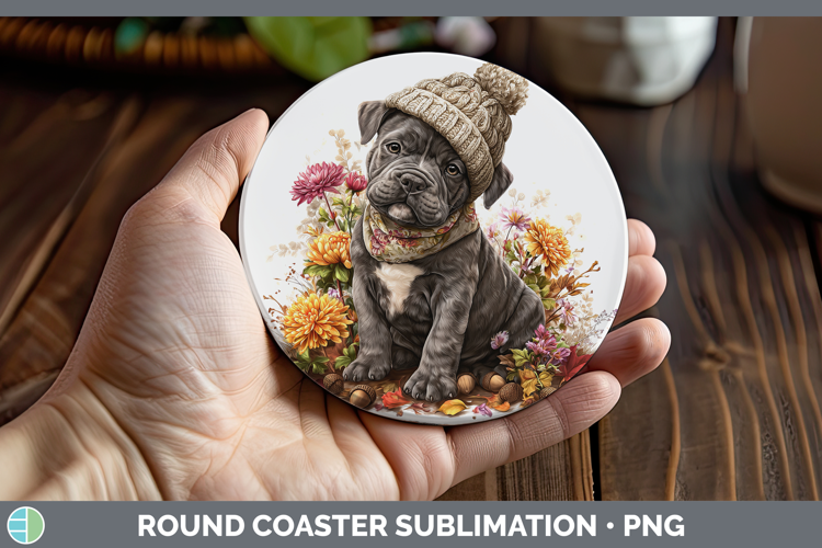 Cane Corso Dogs 01 Knit Hat Round Coaster Sublimation Design