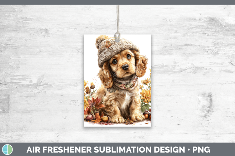 Cocker Spaniel Dogs 01 Knit Hat Air Freshener Sublimation De
