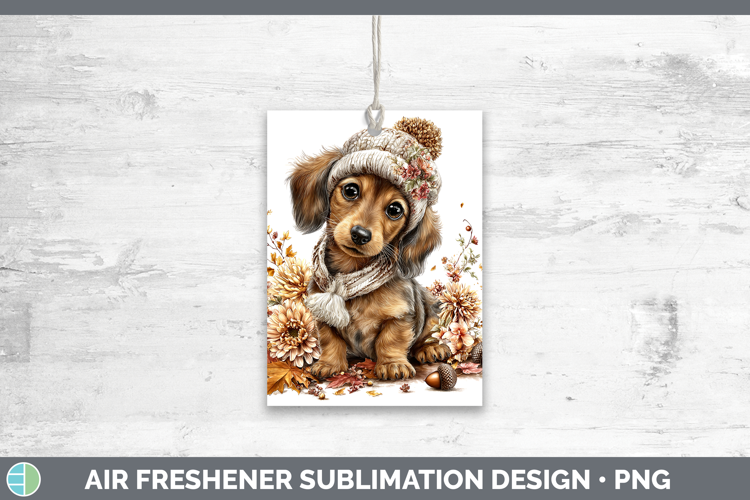 Dachshund Dogs 01 Knit Hat Air Freshener Sublimation Design