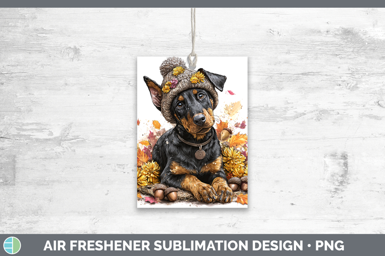 Doberman Pinscher Dogs 01 Knit Hat Air Freshener Sublimation