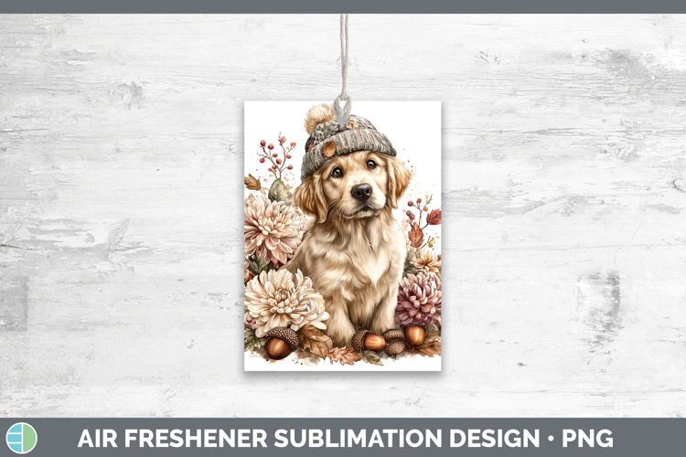 Golden Retriever Dogs 01 Knit Hat Air Freshener Sublimation