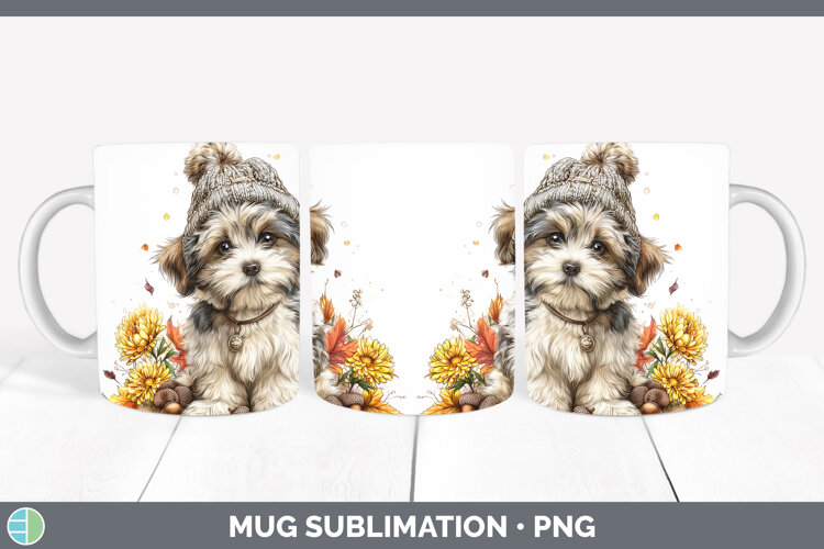 GorgeousDogs 01 Knit Hat Mug Wrap design.