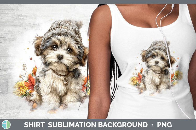 Lhasa Apso Dogs 01 Knit Hat Shirt Sublimation Design