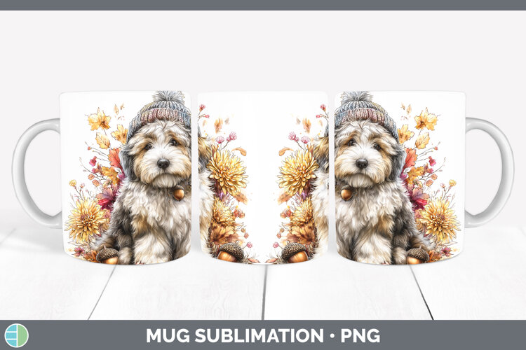 GorgeousDogs 01 Knit Hat Mug Wrap design.