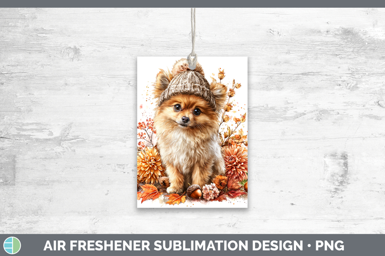 Pomeranian Dogs 01 Knit Hat Air Freshener Sublimation Design