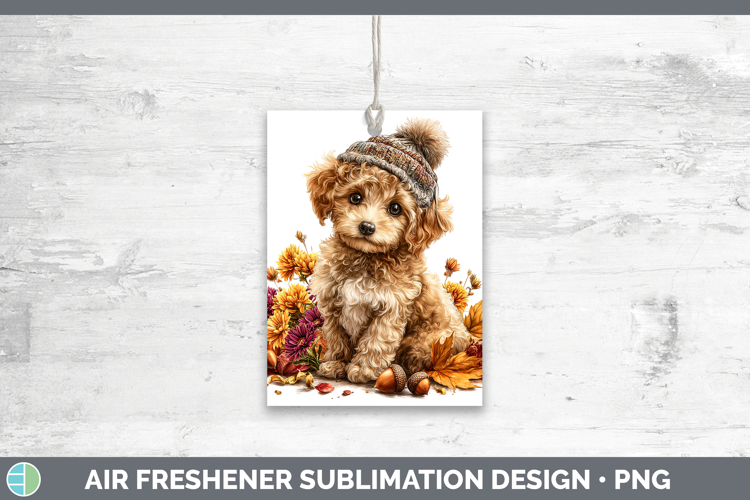 Poodle Dogs 01 Knit Hat Air Freshener Sublimation Design