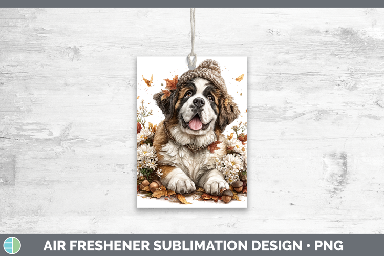 Saint Bernard Dogs 01 Knit Hat Air Freshener Sublimation Des