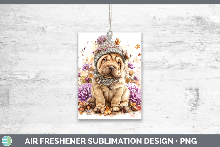 Shar Pei Dogs 01 Knit Hat Air Freshener Sublimation Design