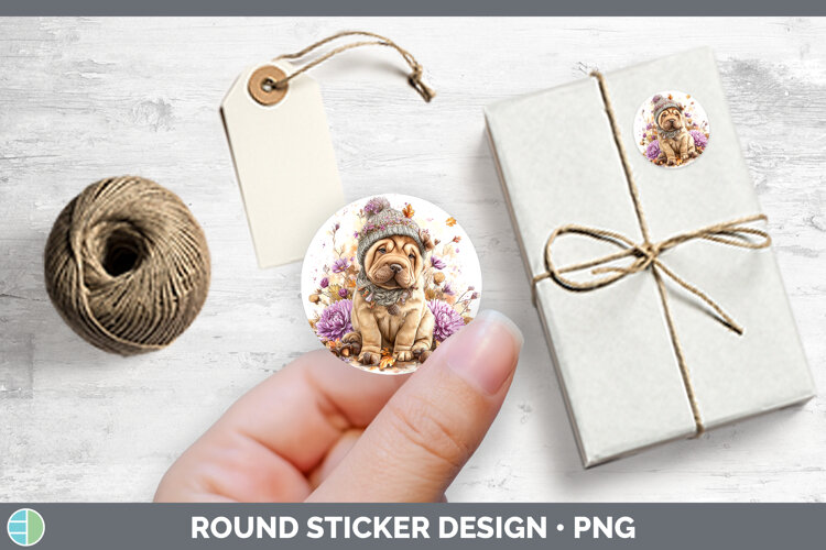 GorgeousDogs 01 Knit Hat Stickers design.