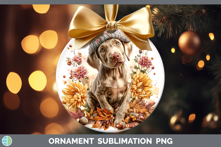 Weimaraner Dogs 01 Knit Hat Ornament Sublimation Design