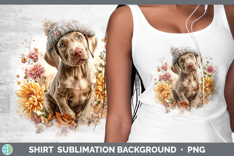 Weimaraner Dogs 01 Knit Hat Shirt Sublimation Design