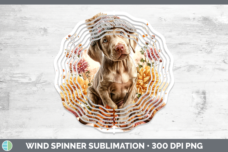 Weimaraner Dogs 01 Knit Hat Wind Spinner Sublimation Design
