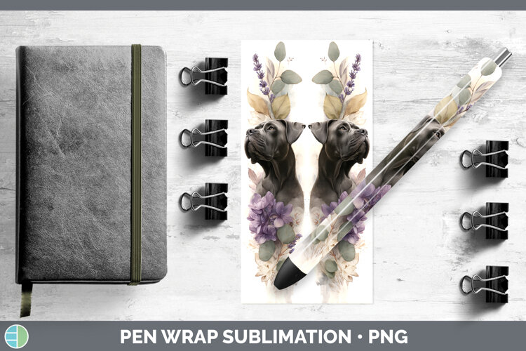 GorgeousDogs 01 Lavender and Eucalyptus Pen Wrap design.