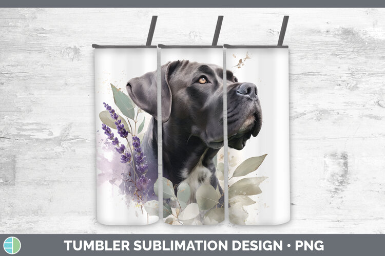 GorgeousDogs 01 Lavender and Eucalyptus Tumbler design.