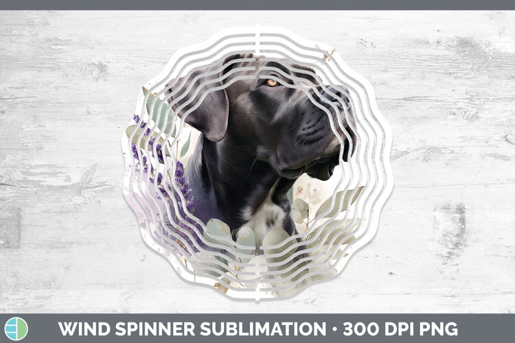 GorgeousDogs 01 Lavender and Eucalyptus Wind Spinner design.