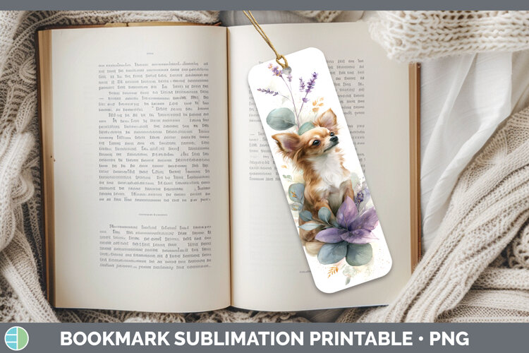 GorgeousDogs 01 Lavender and Eucalyptus Bookmark design.