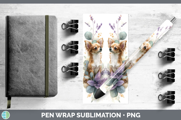 GorgeousDogs 01 Lavender and Eucalyptus Pen Wrap design.