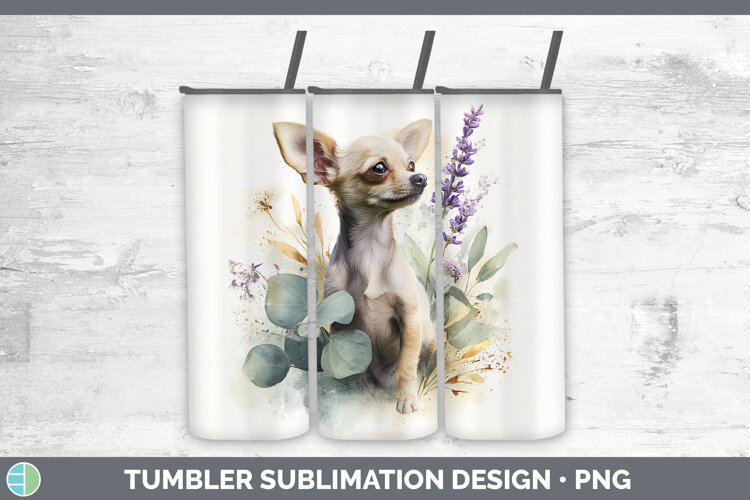 GorgeousDogs 01 Lavender and Eucalyptus Tumbler design.