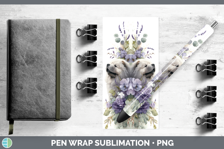 Chow Chow Dogs 01 Lavender and Eucalyptus Pen Wrap Sublimati