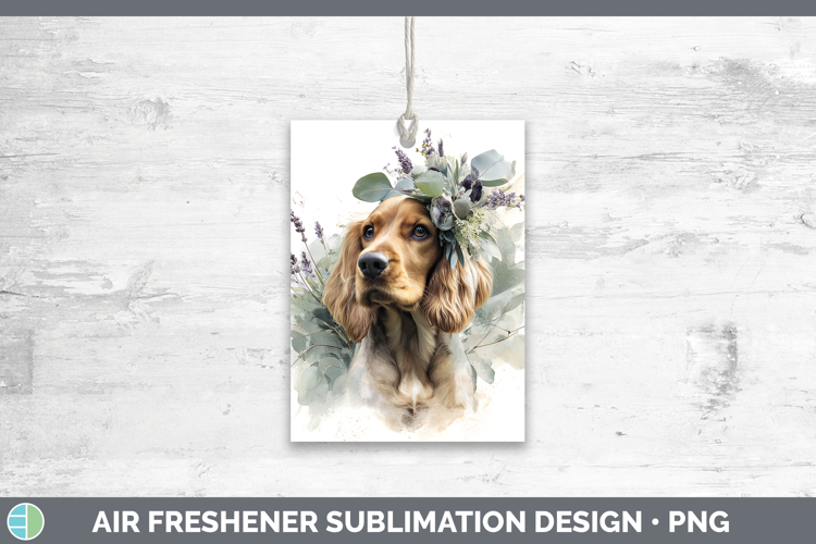 Cocker Spaniel Dogs 01 Lavender and Eucalyptus Air Freshener